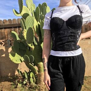 Black Lace Bustier 🖤✨